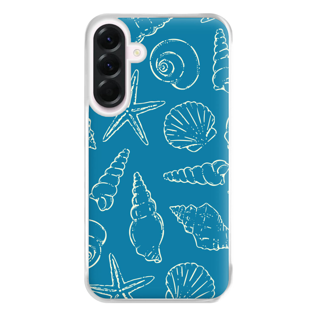 Sketched Shells Pattern Galaxy A36 Case