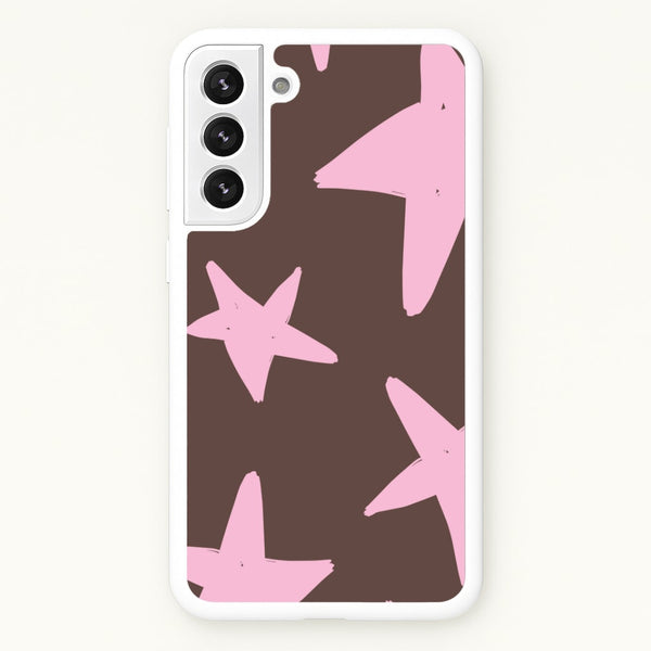 Chocolate & Strawberry Stars Galaxy S21 Case