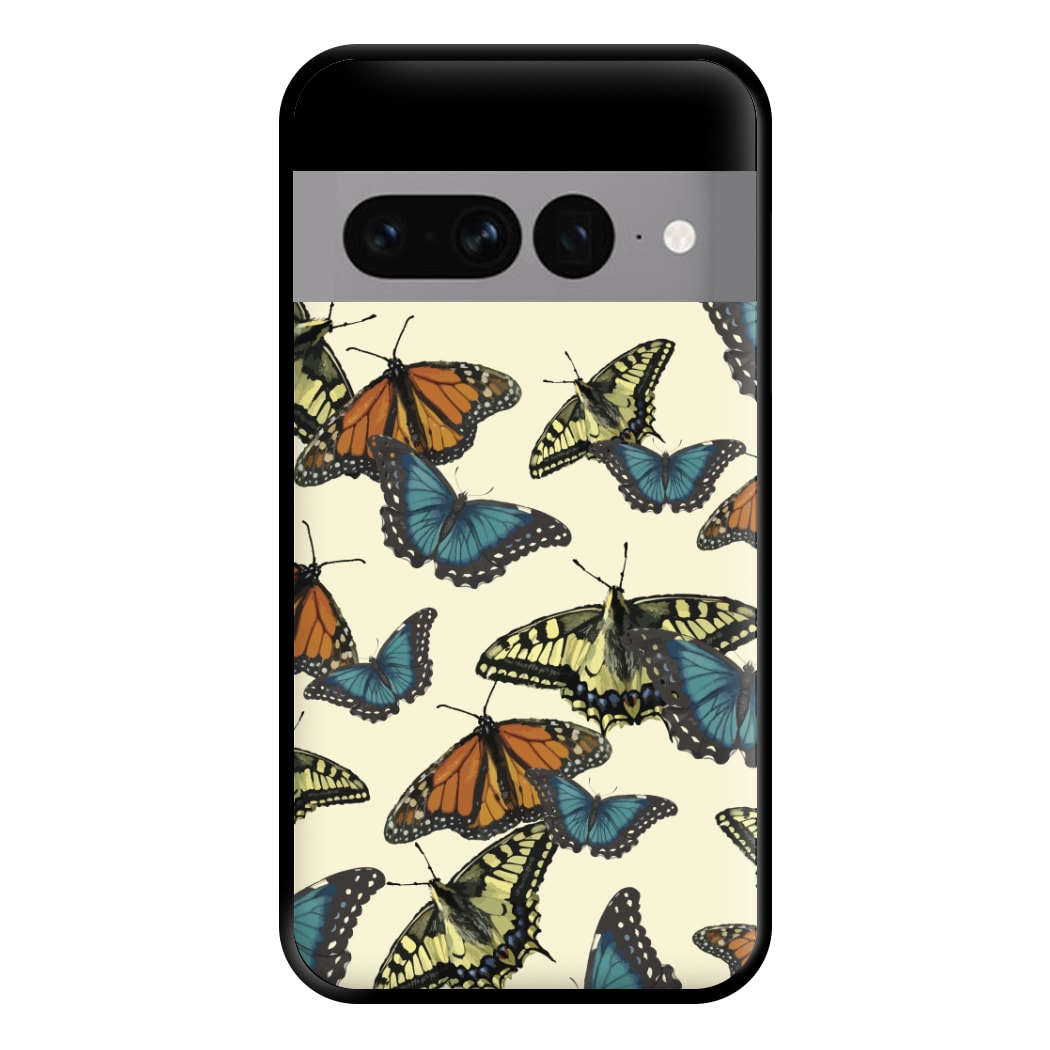 Butterfly Assortment Pattern Google Pixel 7 Pro Case