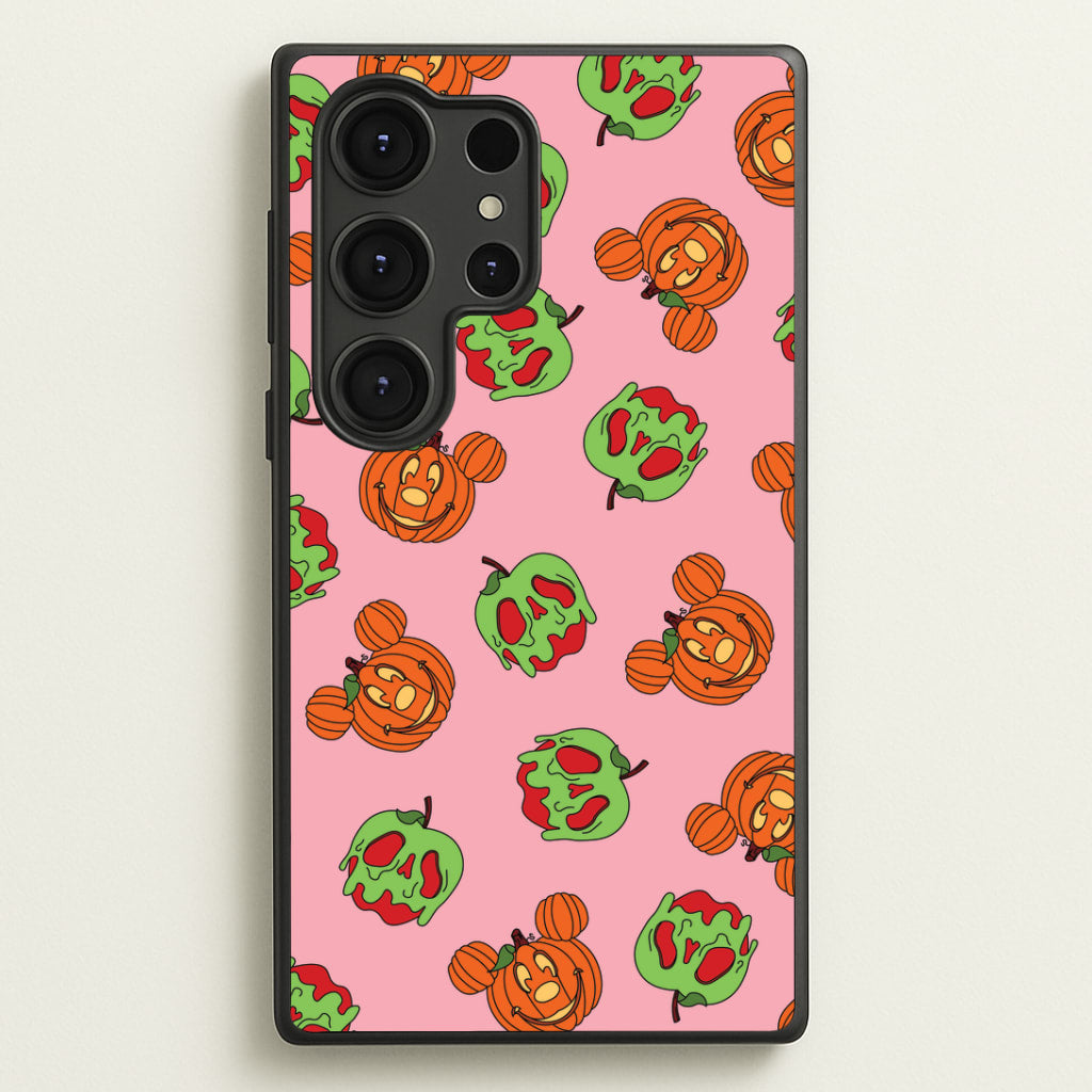 Pumpkin Mouse And Poison Apple Pattern Galaxy S25 Ultra Case