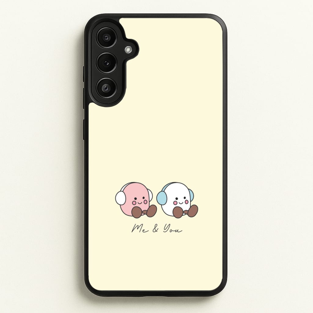 Cute Christmas Marshmellow Plushies Galaxy A34 Case