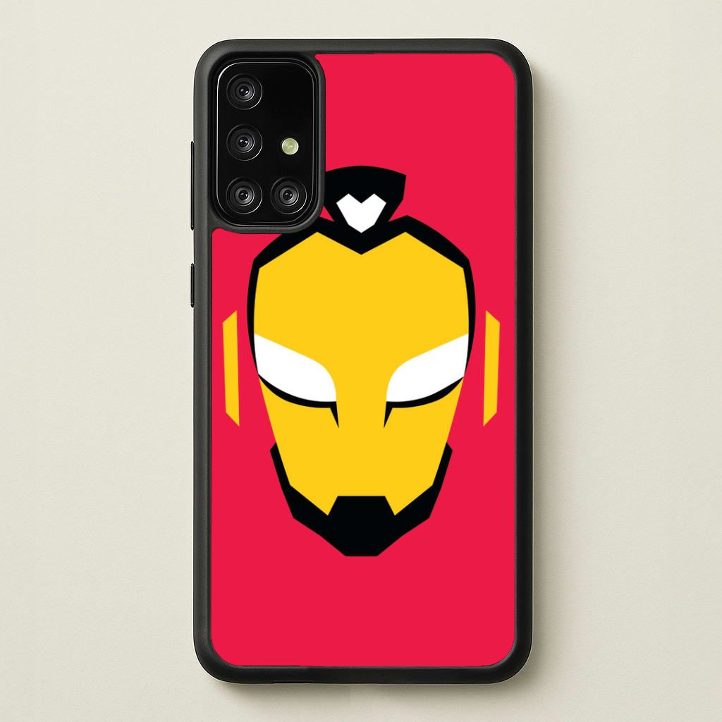 Metal Heart Hero Face Galaxy A71 Case