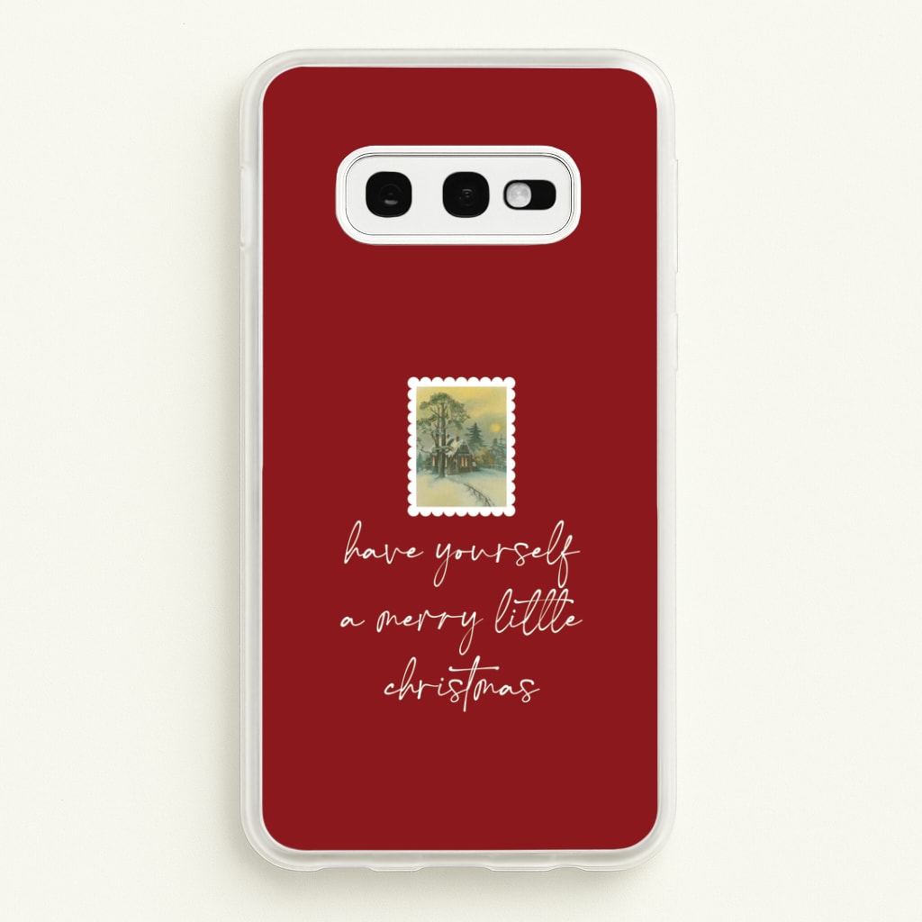 A Merry Little Christmas Stamp Galaxy S10e Case