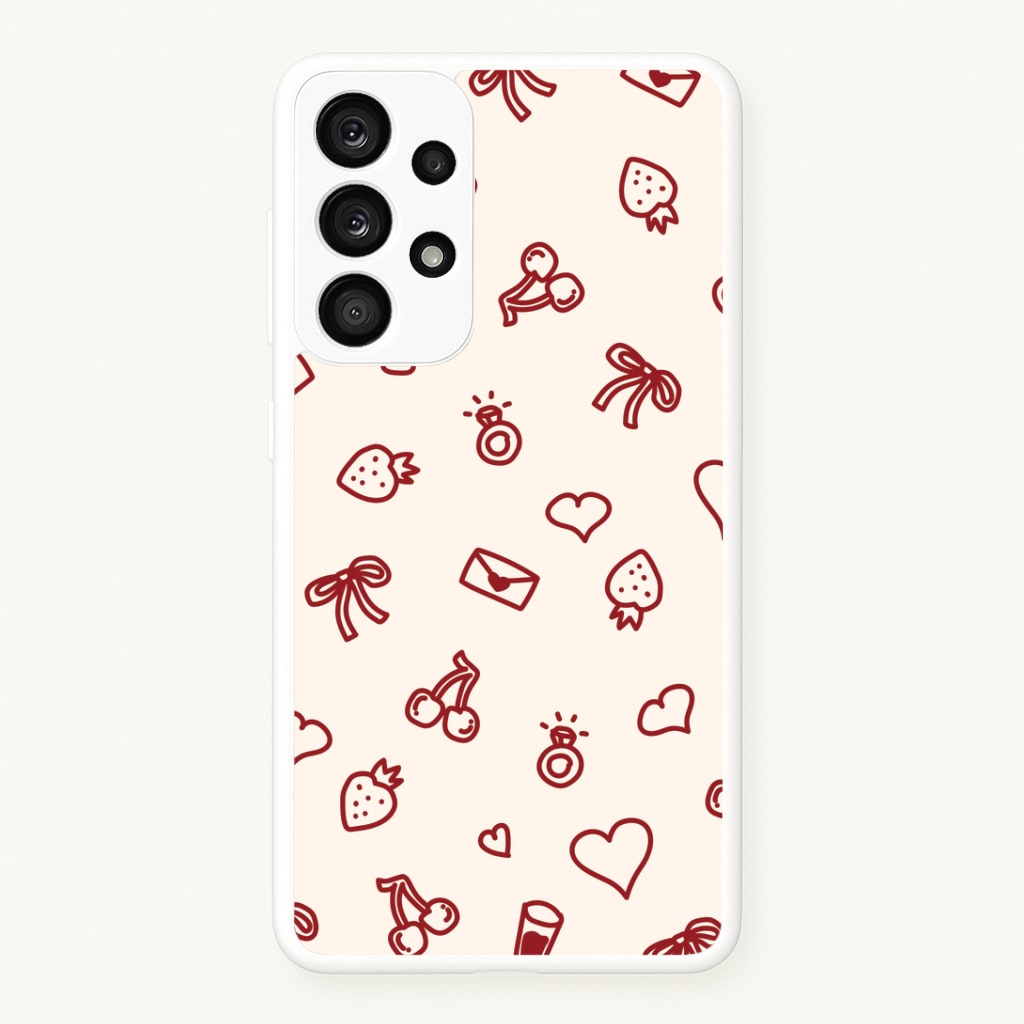 Valentines Doodles Galaxy A33 Case