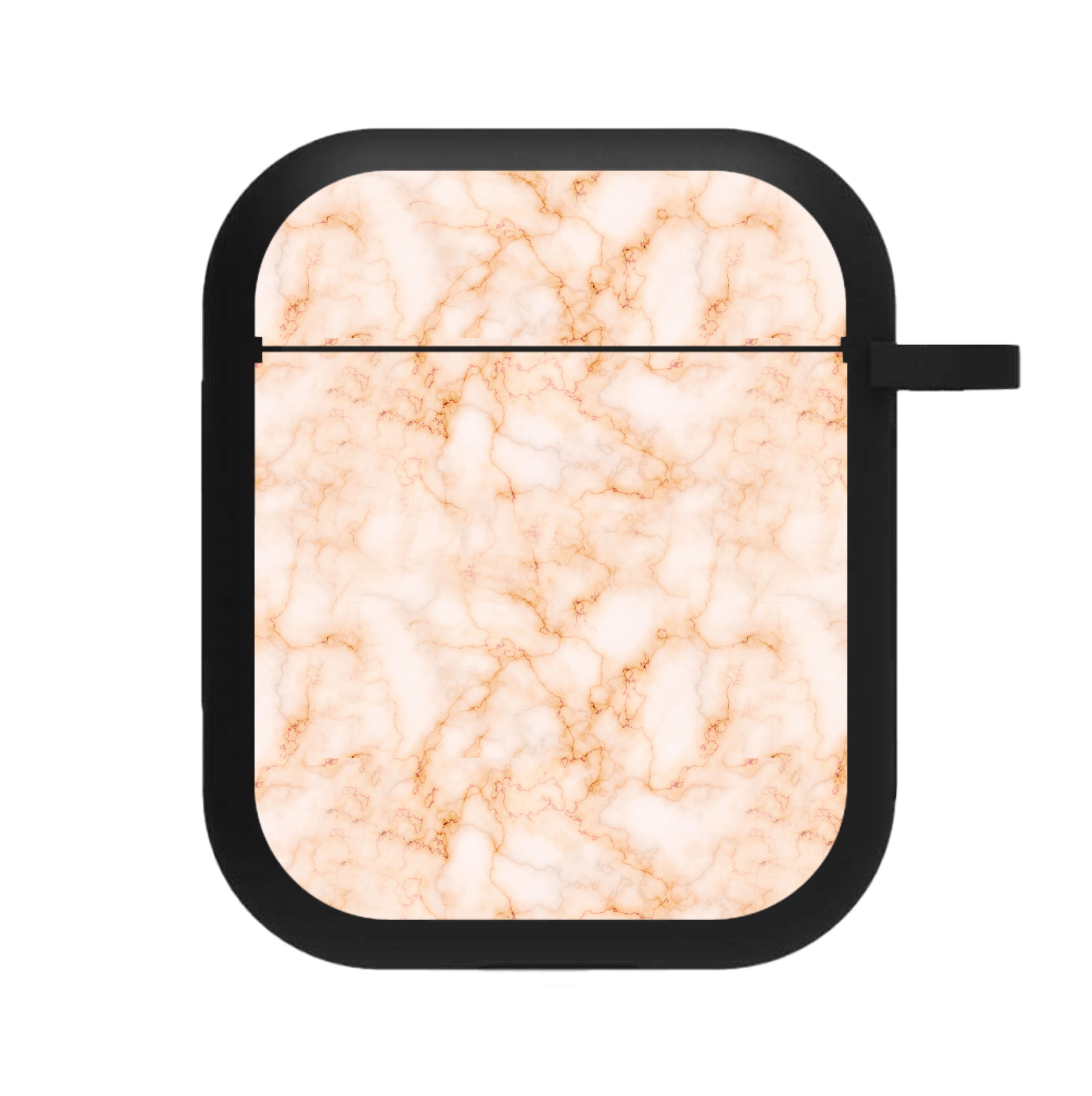 Rose Gold Marble AirPods Case