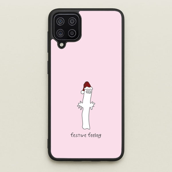 Festive Feeling Wiggly Moom Galaxy A12 Case
