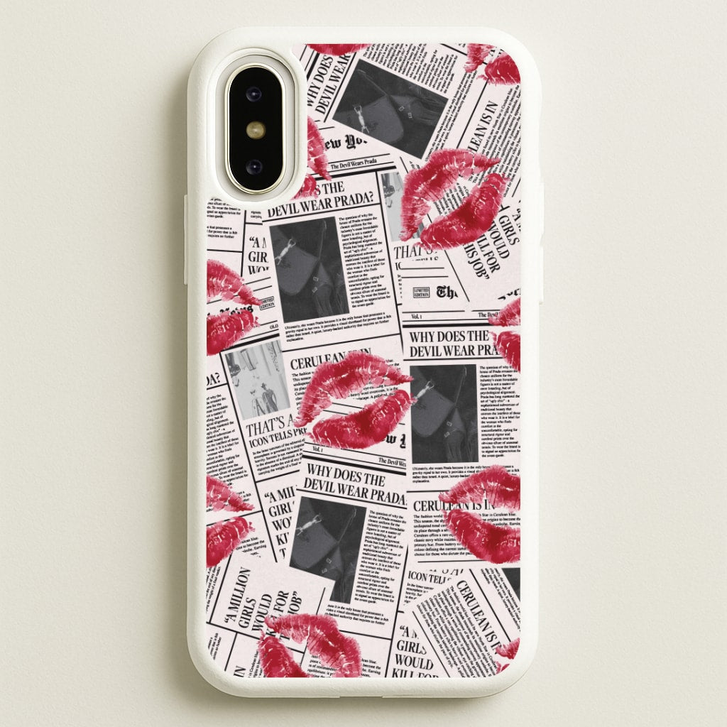 Front Page Kisses iPhone X / XS Case