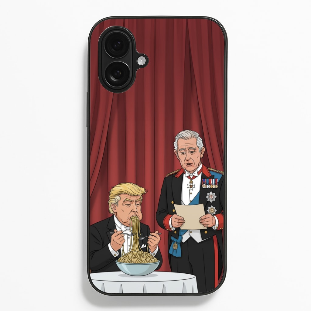 Charles & Donald's Spaghetti iPhone 16 Plus Case