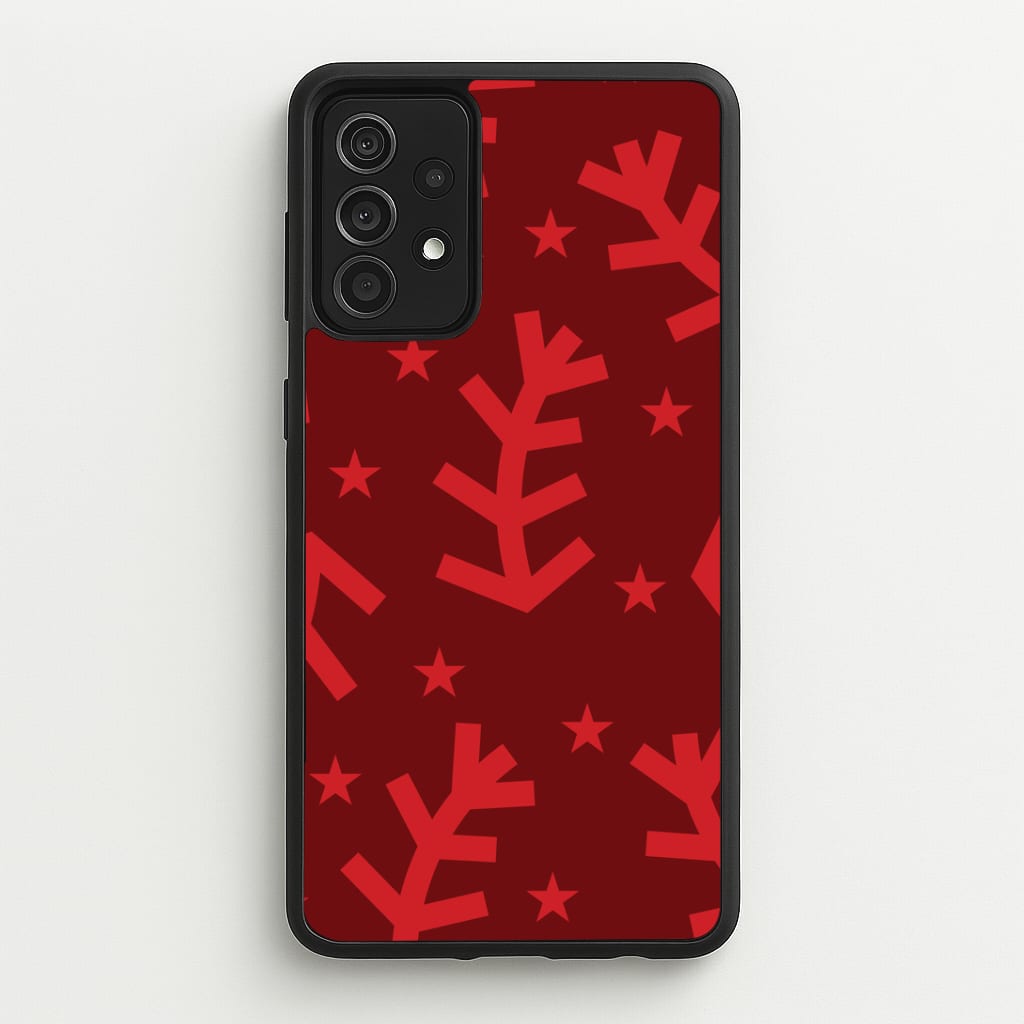 Abstract Ferns And Snowflakes Pattern Galaxy A52 / A52s Case