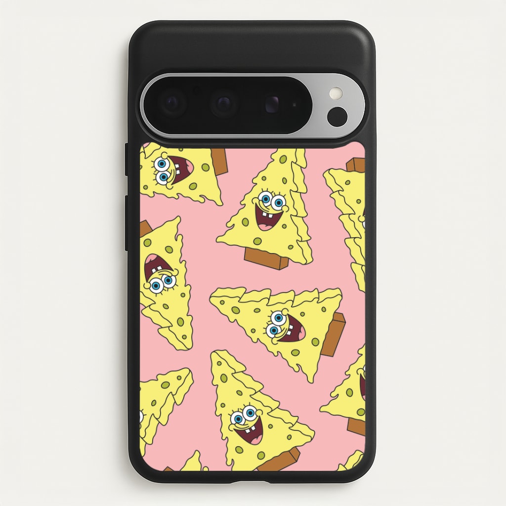 Christmas Tree Cartoon Sponge Pattern Google Pixel 9 Pro XL Case