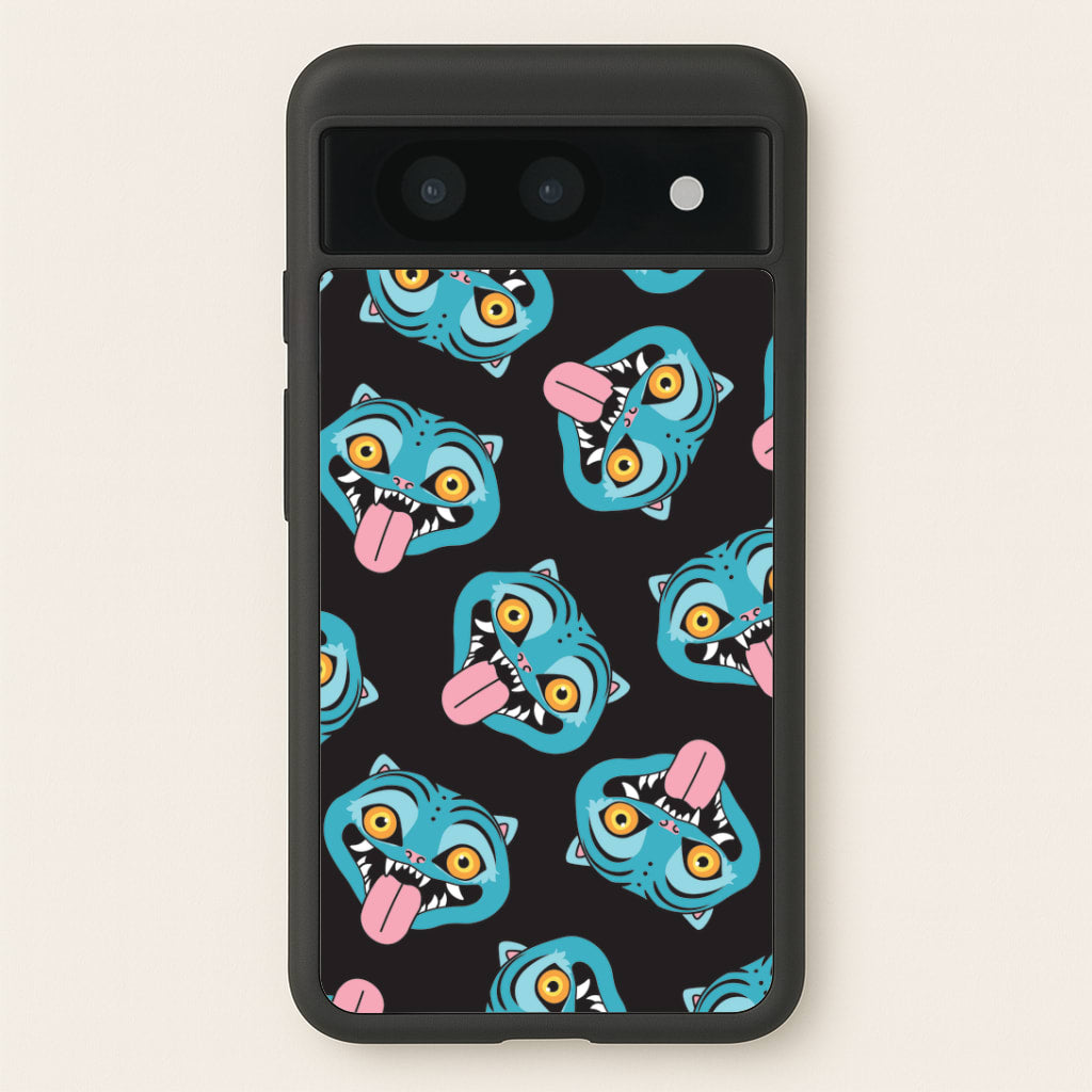 Demon Cat Pattern Google Pixel 8a Case