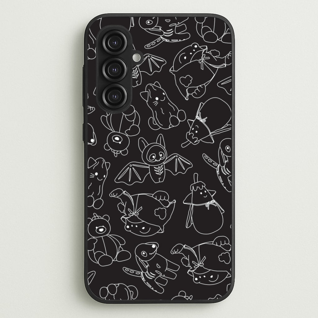 Halloween Plushies Pattern II - Halloween Galaxy S23FE Case