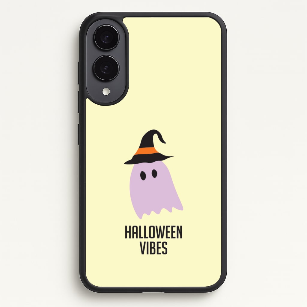 Purple Ghost Halloween Vibes Galaxy S25 Edge Case