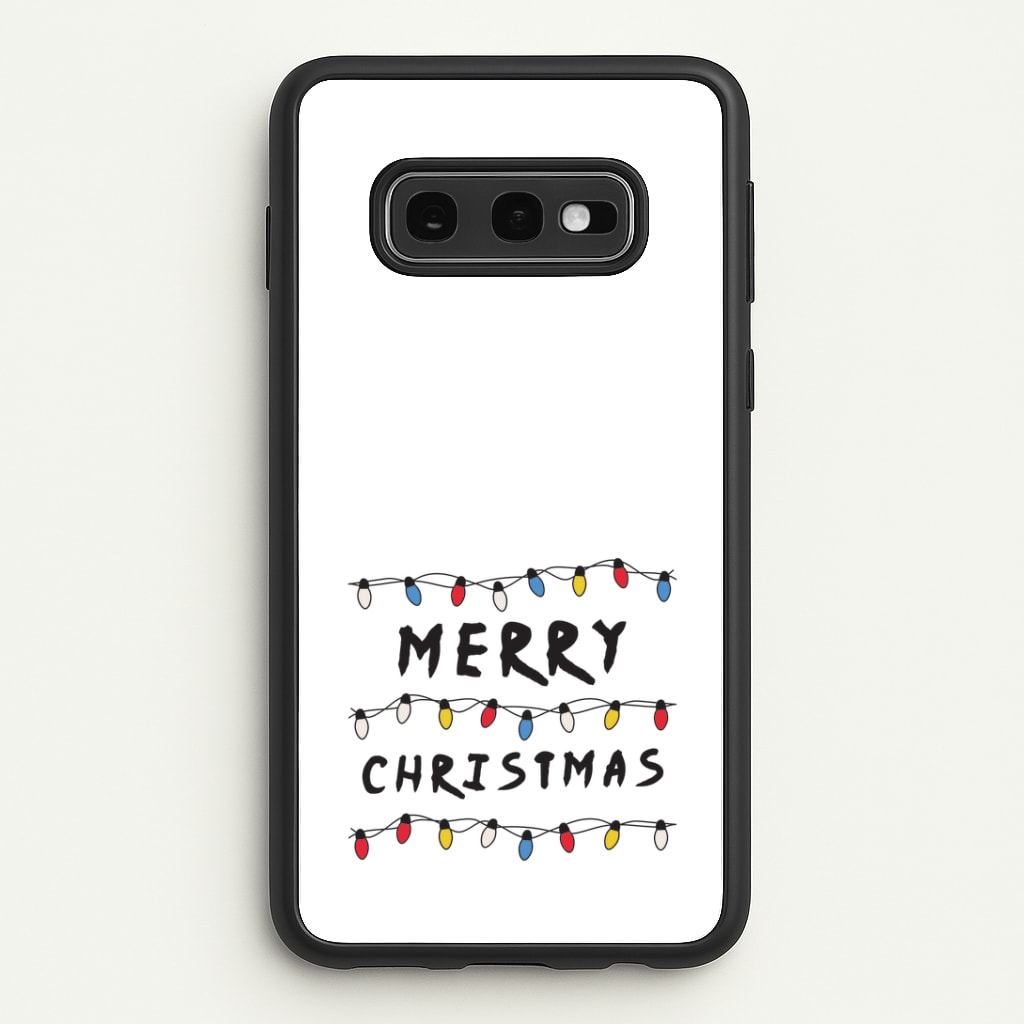 Merry Christmas String Lights Galaxy S10e Case