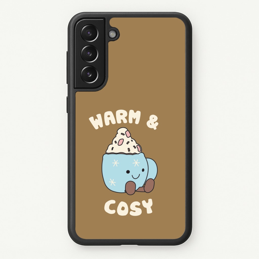 Hot Cocoa Plush Quote Galaxy S22 Case