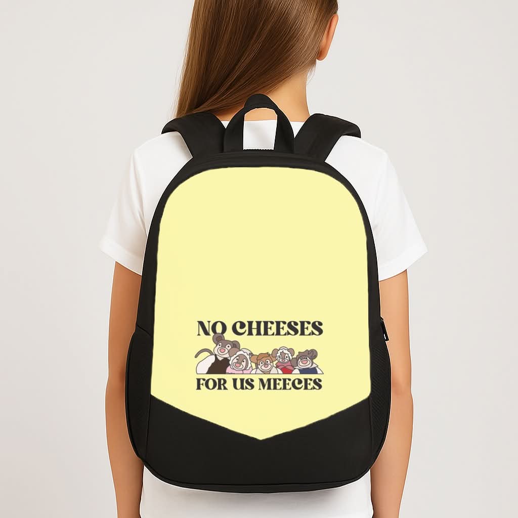 No Cheeses For Us Meeces II School Bag