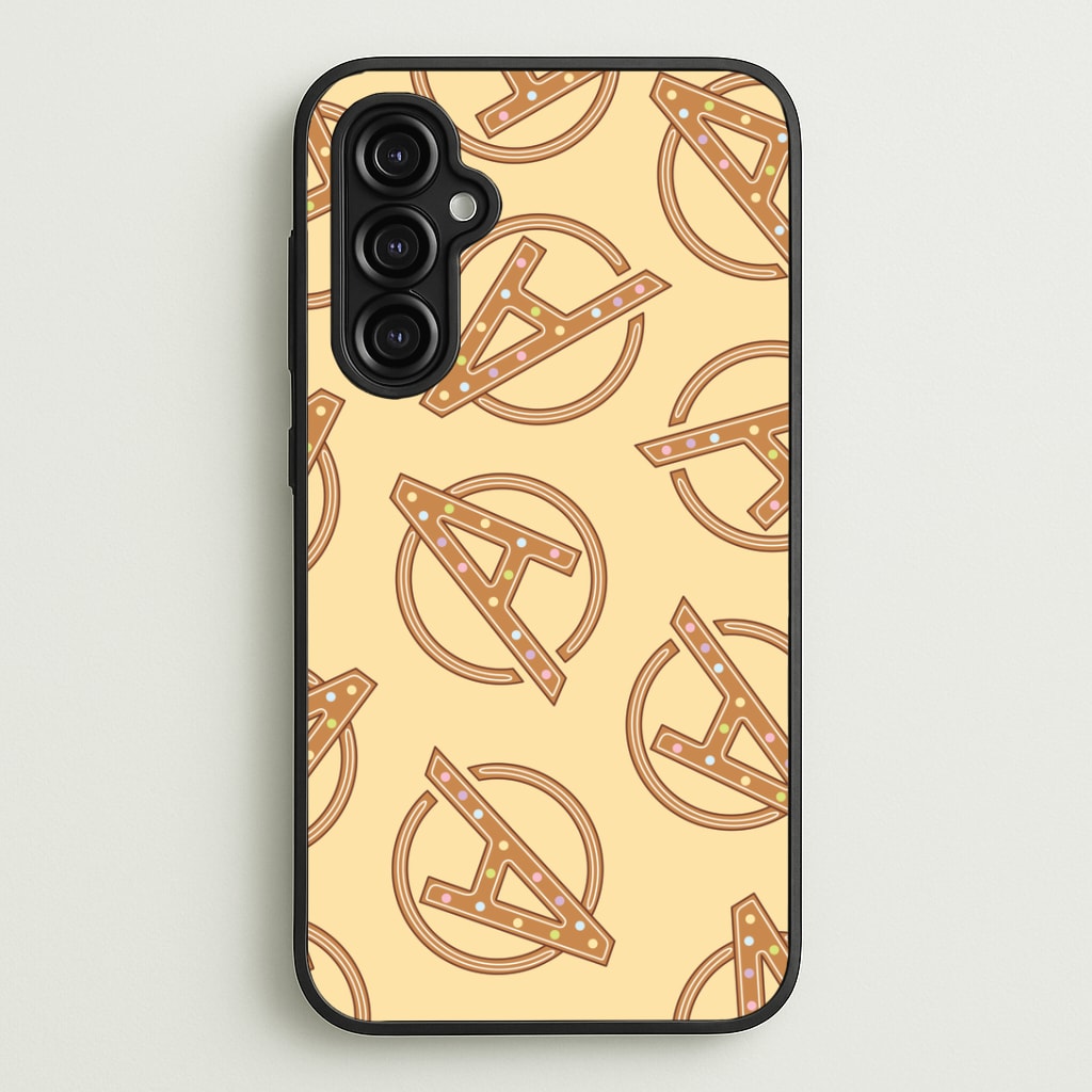 Superhero Team Gingerbread Pattern Galaxy A14 Case