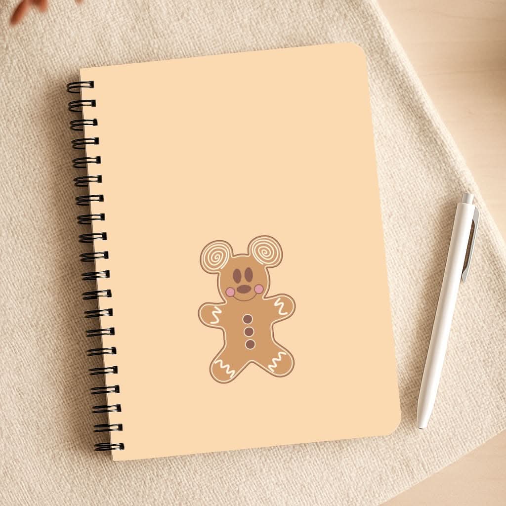 Cartoon Mouse Gingerbread Notepad