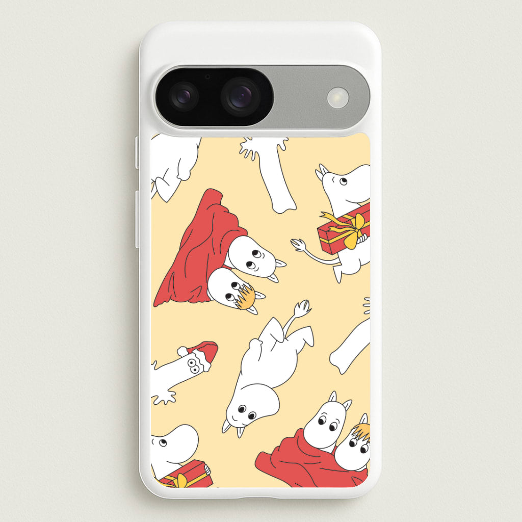 Christmas Mooms Pattern Google Pixel 9 / 9 Pro Case