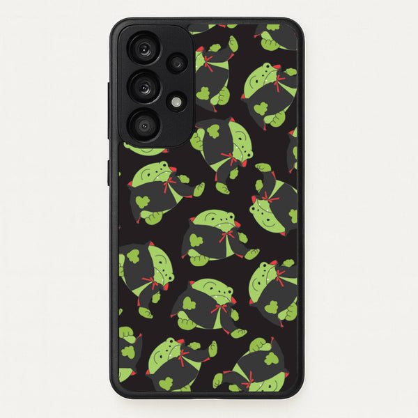 Vampire Frog Pattern - Halloween Galaxy A33 Case