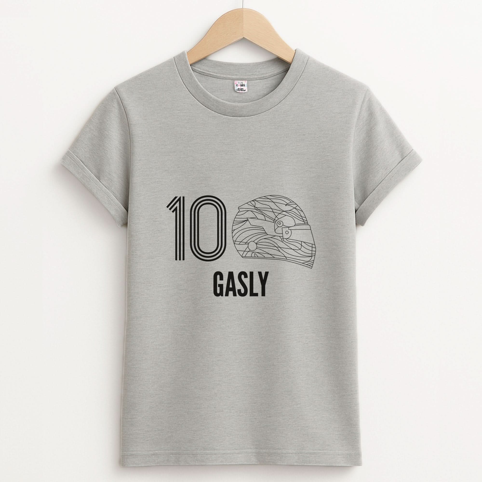 Gasly Helmet 2026 Unisex Grey T-Shirt