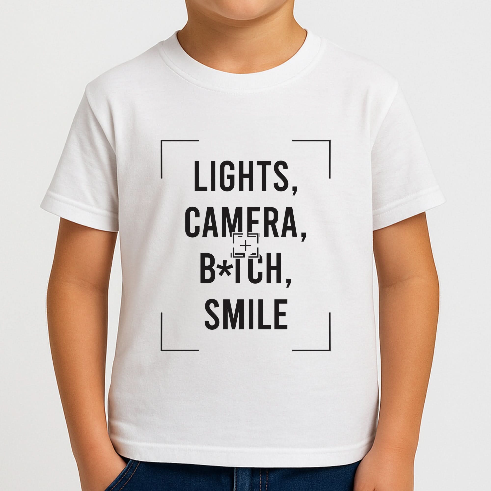 Lights, Camera, B*tch, Smile Boys T-Shirt