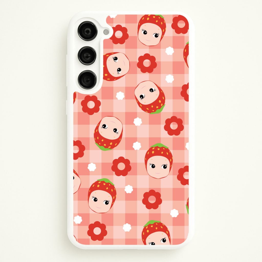 Strawberry Angel Pattern Galaxy S23 Case