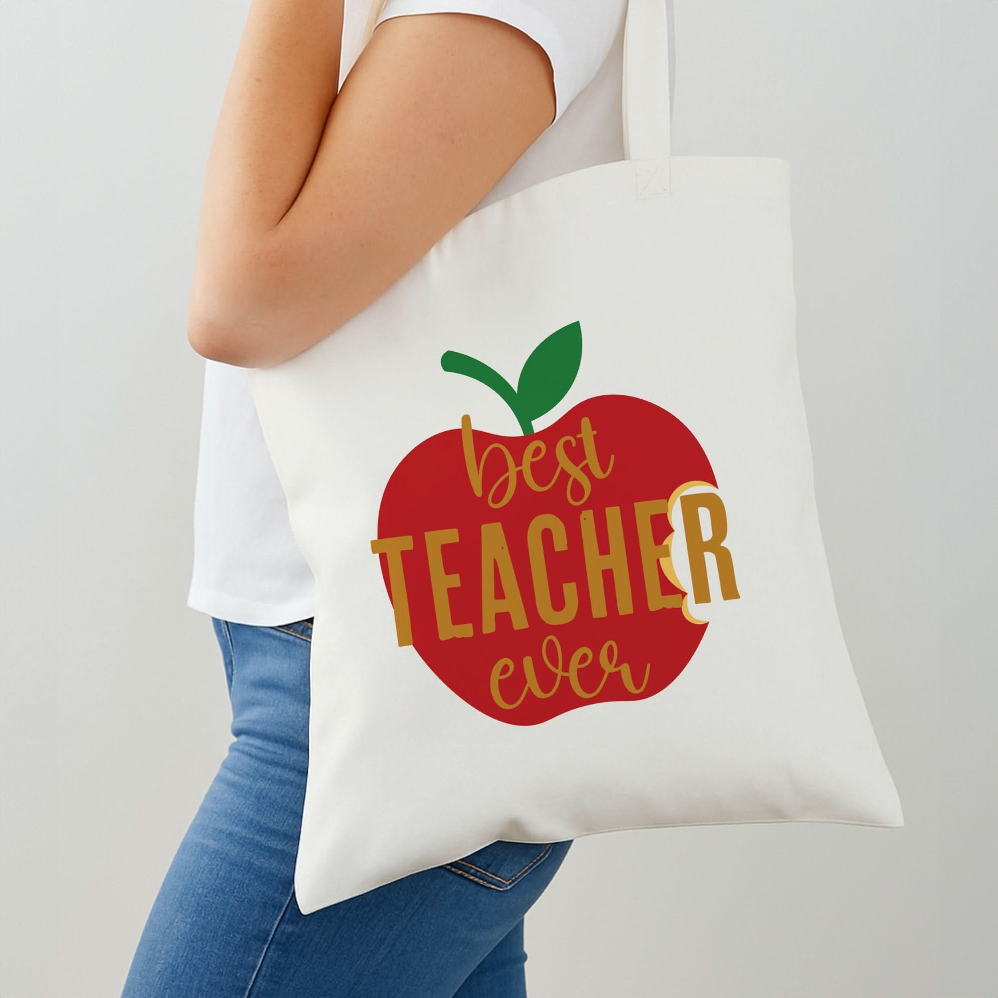 Apple Best Teacher Ever Shoulder Bag