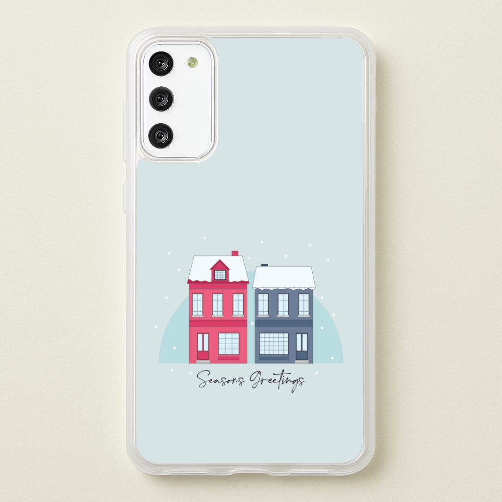 Seasons Greetings Winter Townhouses Galaxy A41 Case