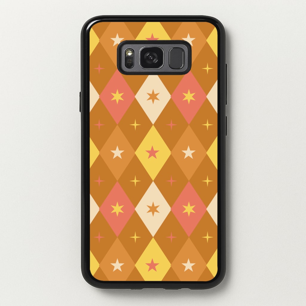 Retro Christmas Argyle Pattern Galaxy S8 Case