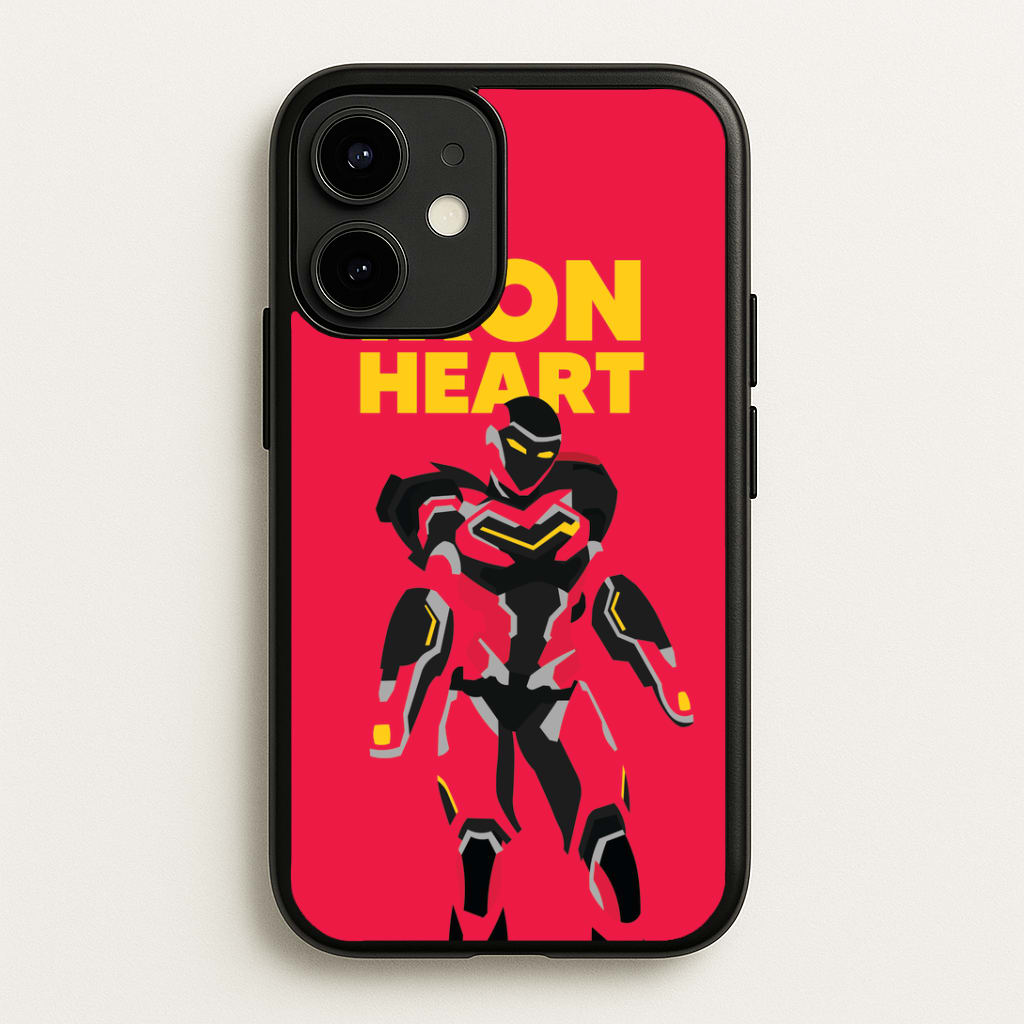 Metal Heart Hero Standing iPhone 12 Mini Case
