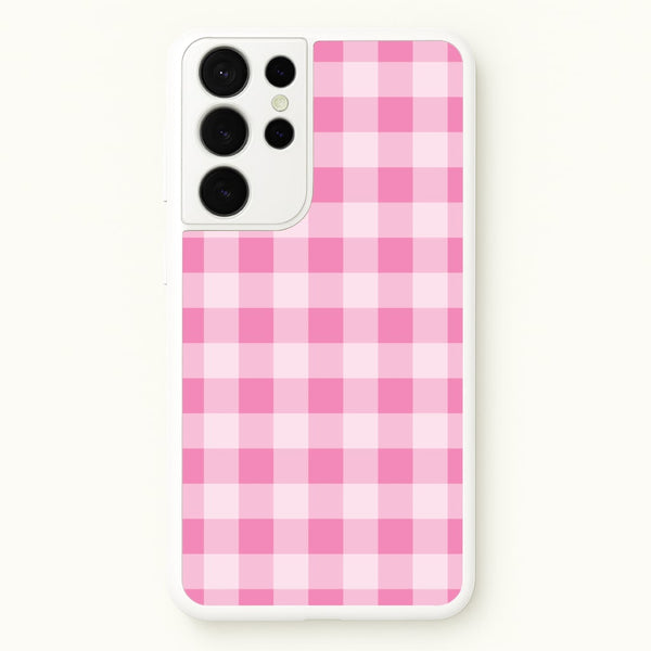 Strawberry Gingham Galaxy S21 Ultra Case
