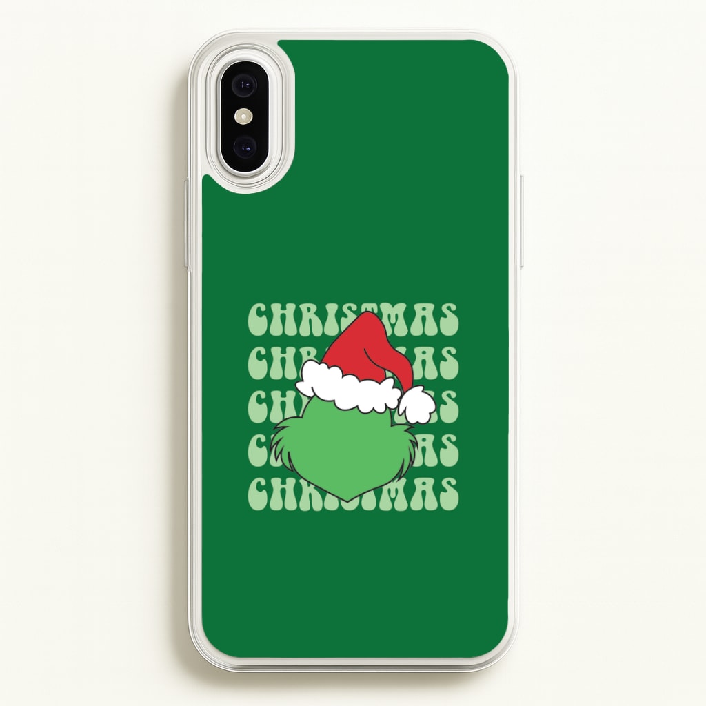 Green Creature Christmas iPhone XS Max Case