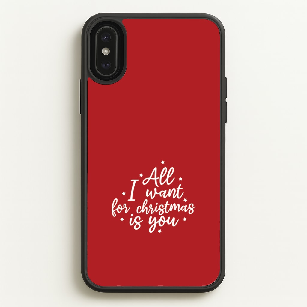 All I Want For Christmas Is You Stars iPhone XS Max Case