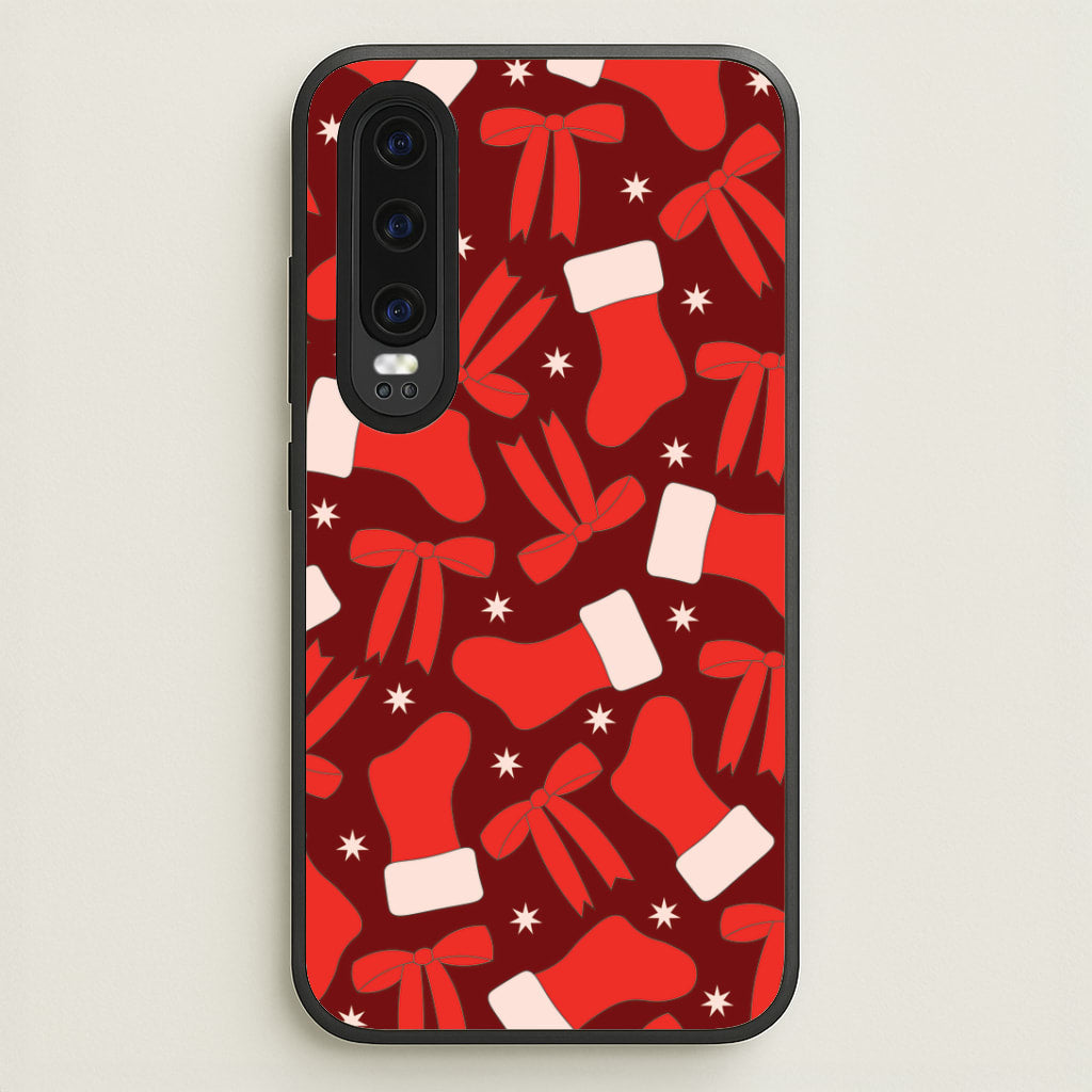 Stockings And Bows Pattern Huawei P30 Case