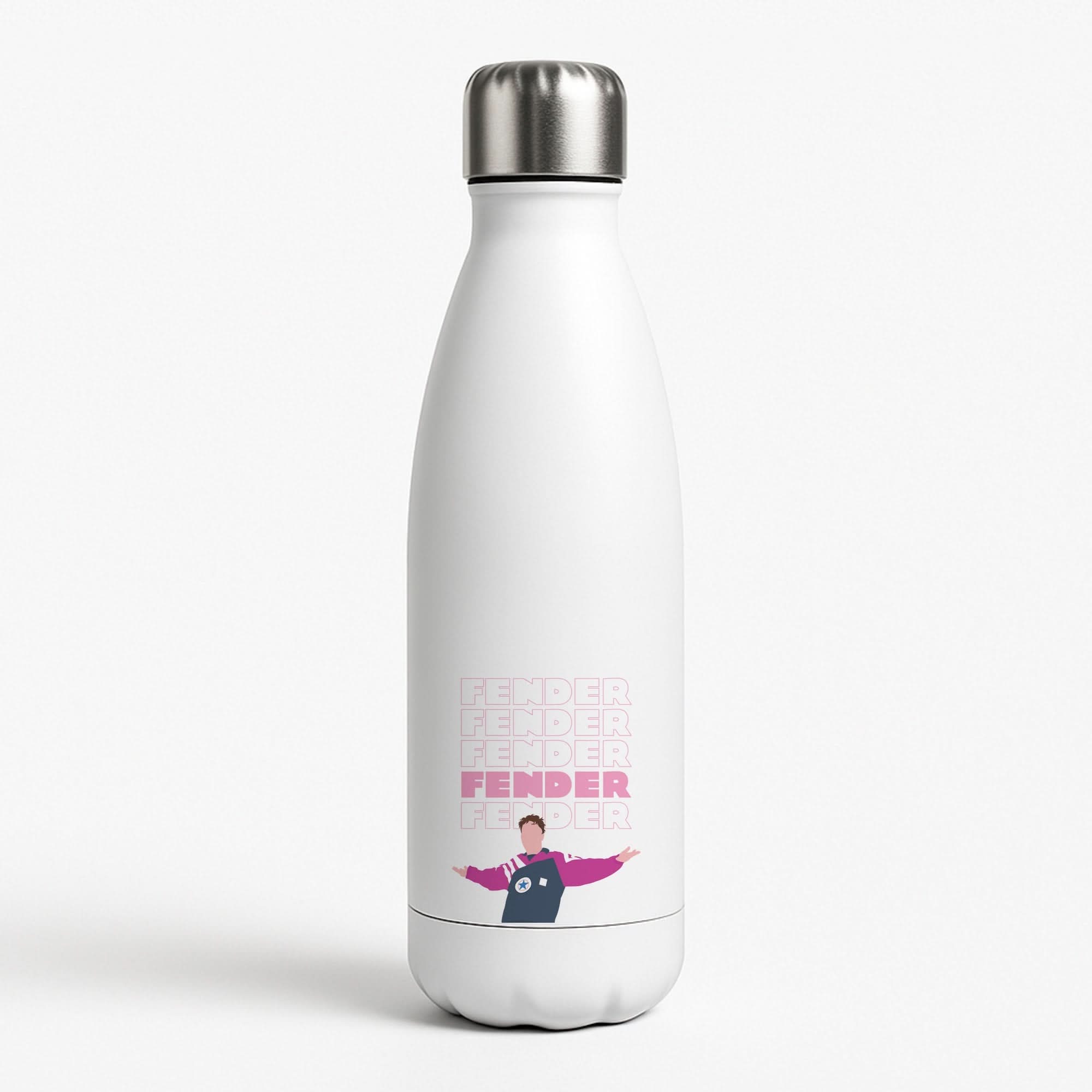 Fender Pink Sports Jersey White Water Bottle