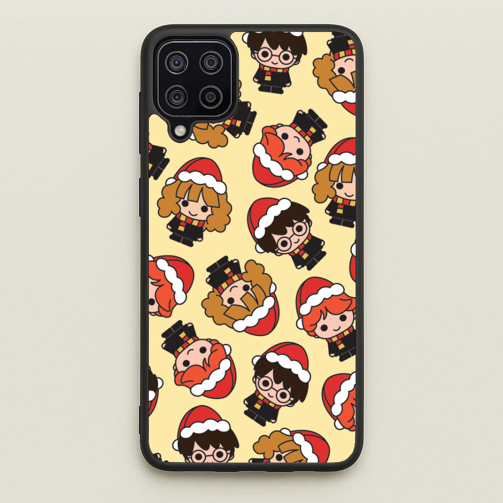 Wizards With Christmas Hats Pattern Galaxy A12 Case