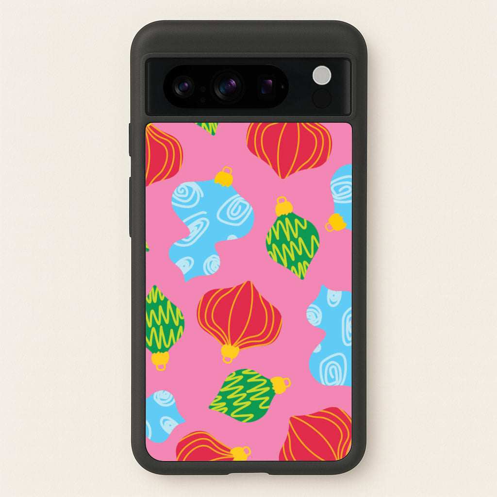 Abstract Christmas Baubles Pattern Google Pixel 8 Pro Case