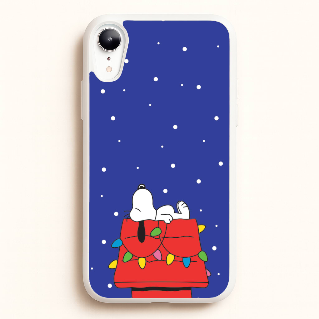 Cartoon Beagle Fairylights iPhone XR Case