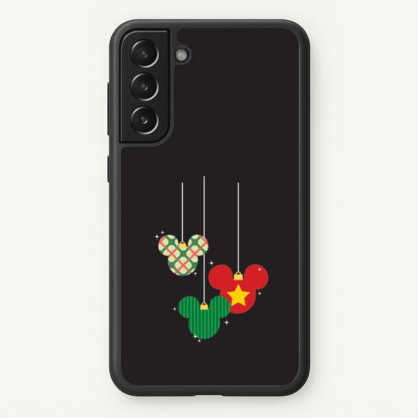 Cartoon Mouse Hanging Baubles Galaxy S21 Case