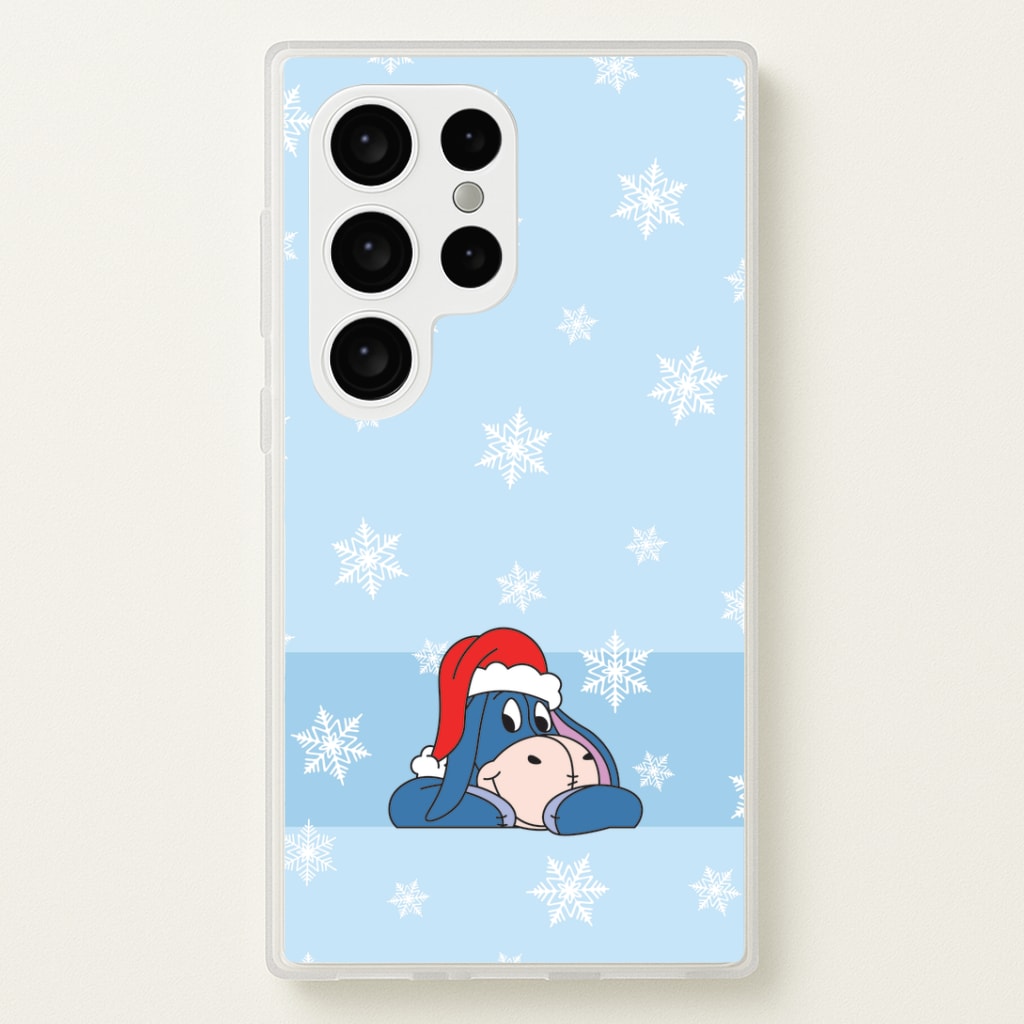 Cartoon Donkey Snowflakes Galaxy S24 Ultra Case