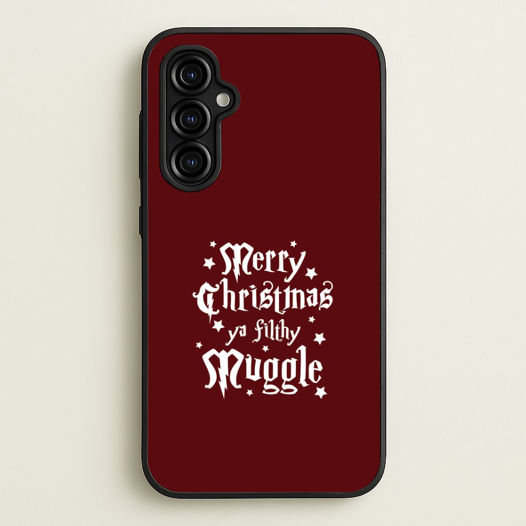 Merry Christmas You Filthy Muggle Galaxy A54 Case