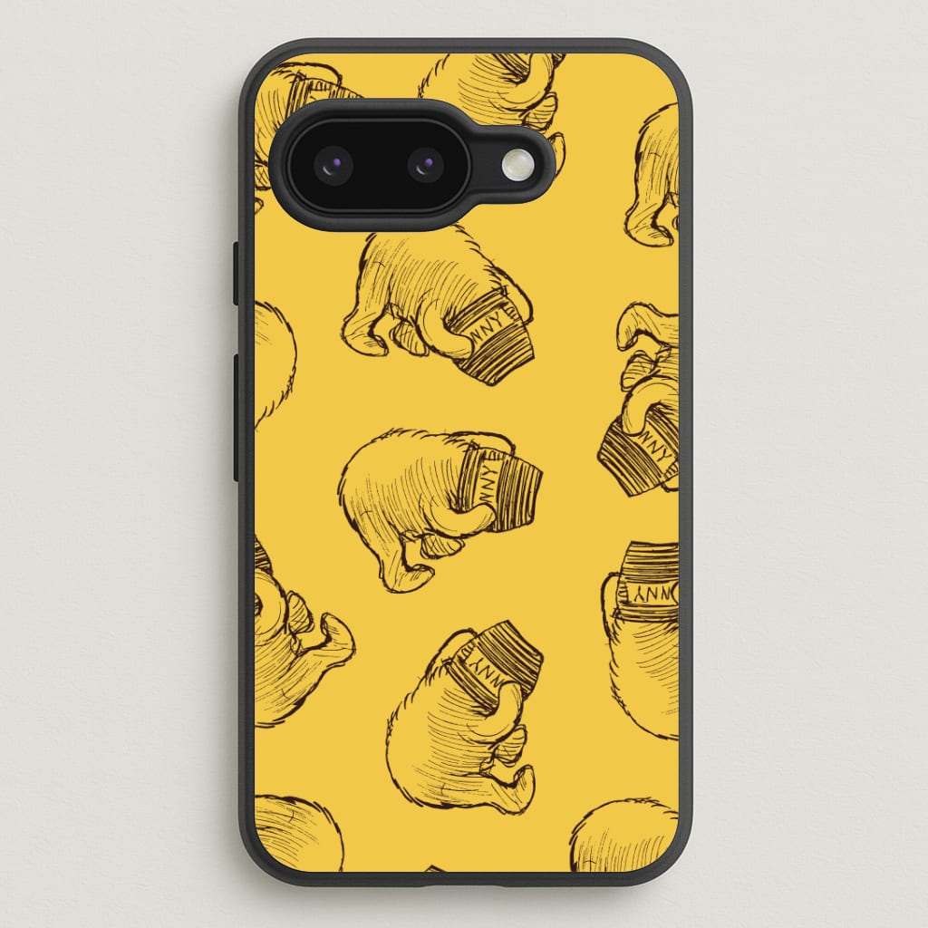 Winnie Honey Pot Pattern Google Pixel 9a Case