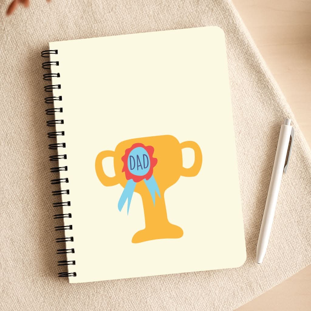 Cartoon Dad Trophy Notepad