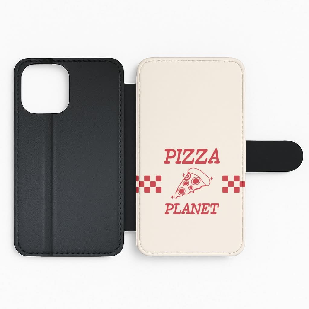 Retro Pizza Planet Flip Phone Case
