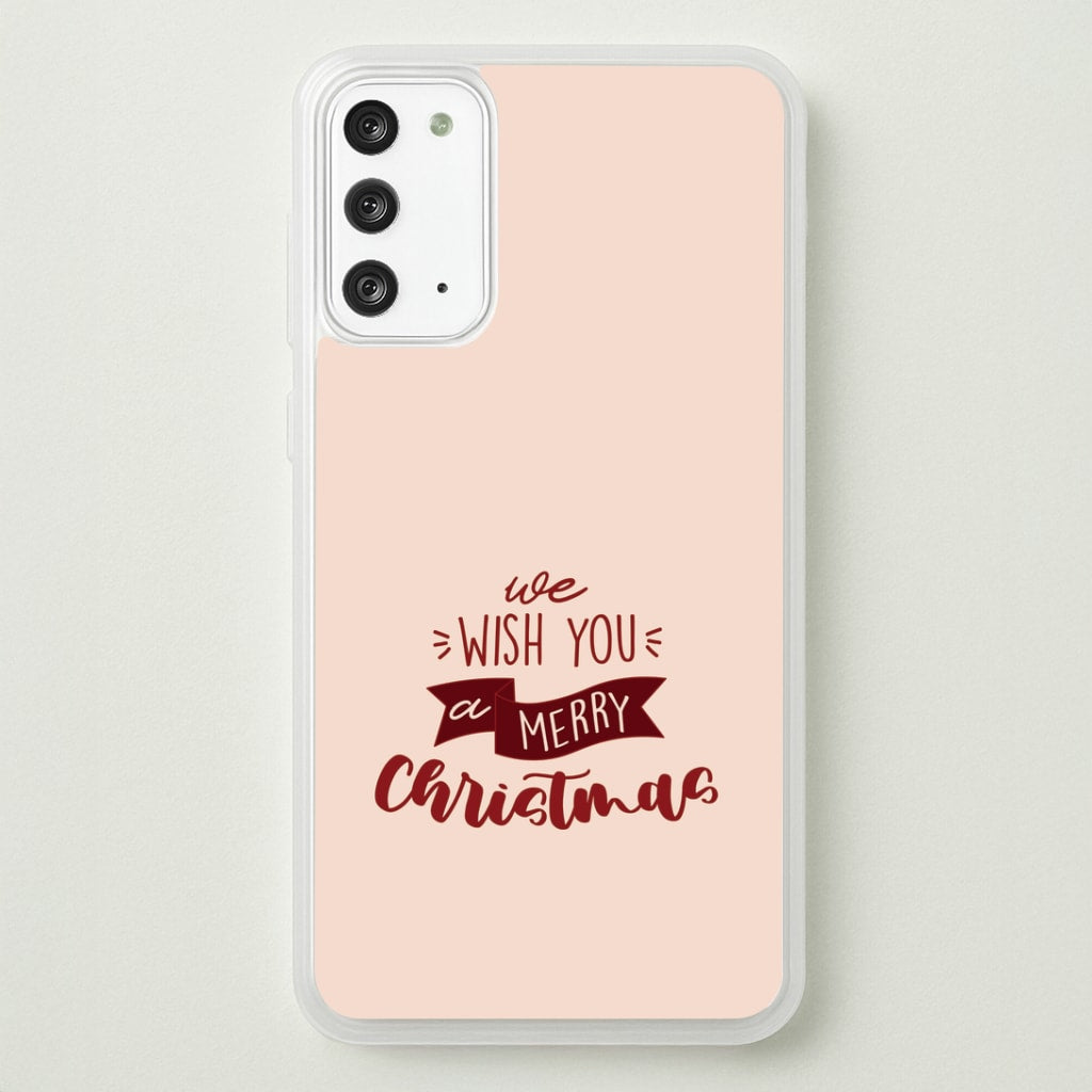We Wish You A Merry Christmas Quote Galaxy Note 20 Case