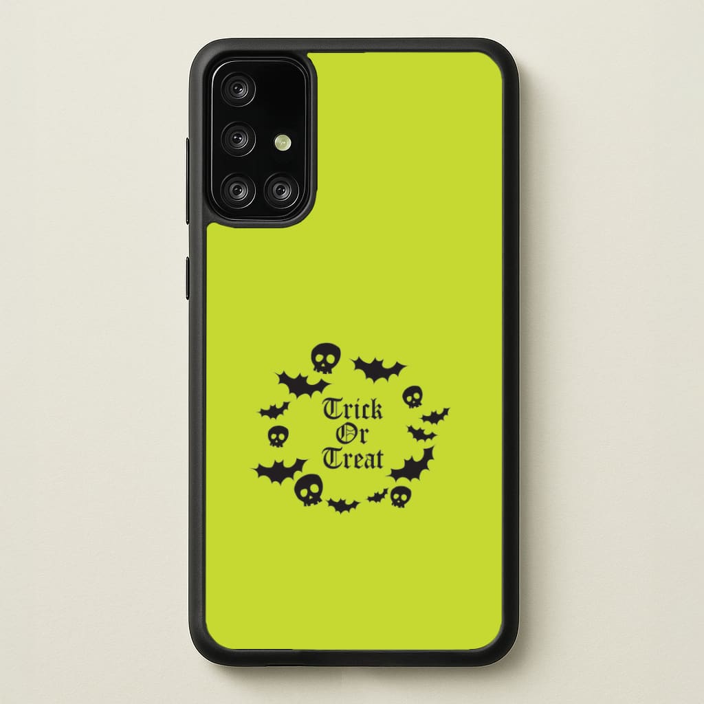Trick Or Treat Wreath Galaxy A71 Case