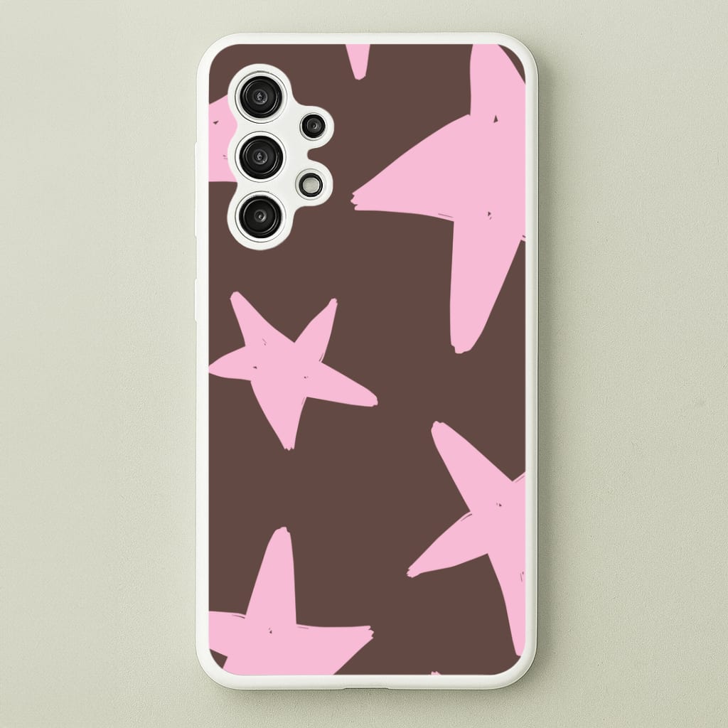 Chocolate & Strawberry Stars Galaxy A13 Case