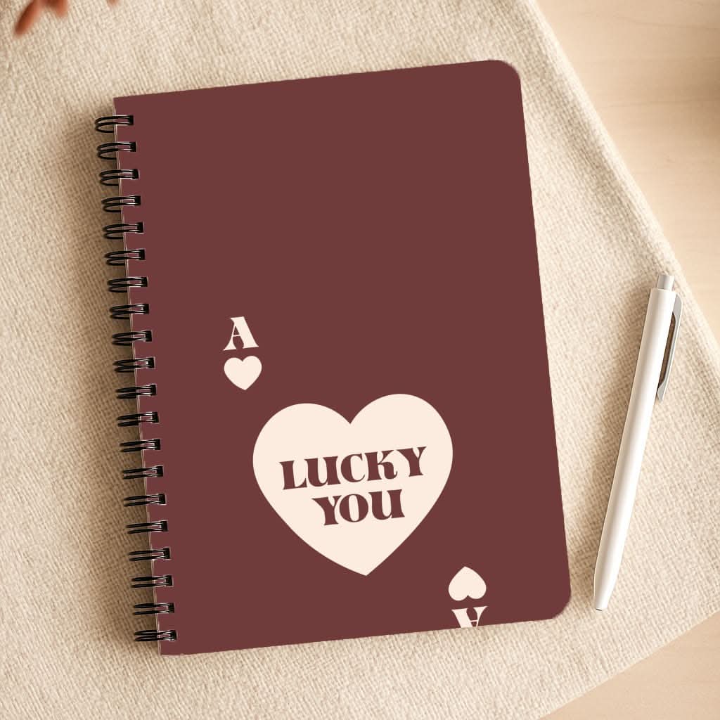Ace Of Hearts Lucky You Notepad