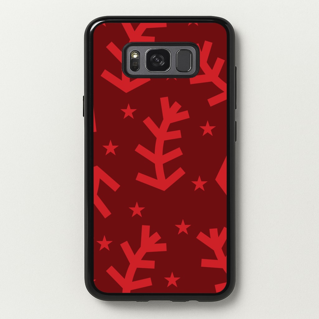 Abstract Ferns And Snowflakes Pattern Galaxy S8 Plus Case